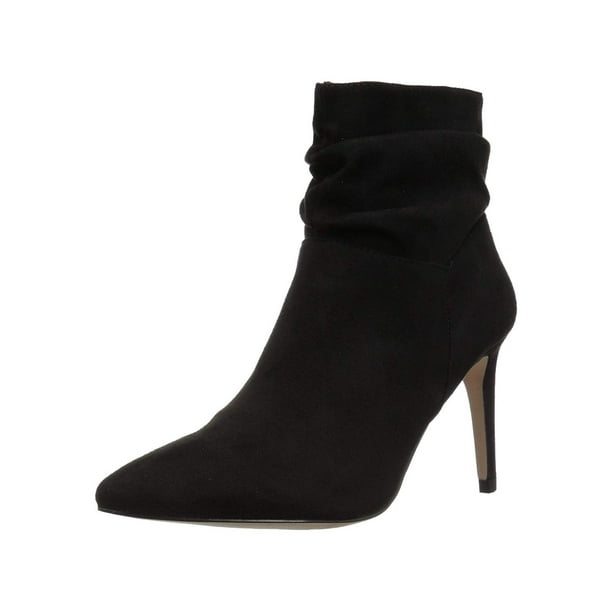 Xoxo Womens Taniah Pointed Toe Ankle Fashion Boots Black/White Snake Size 7.5